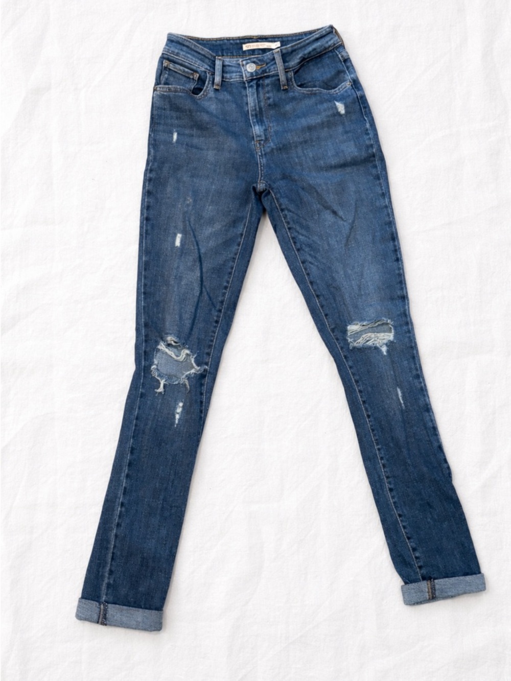 Levi 721 high rise skinny distressed Women’s Jeans - Blue